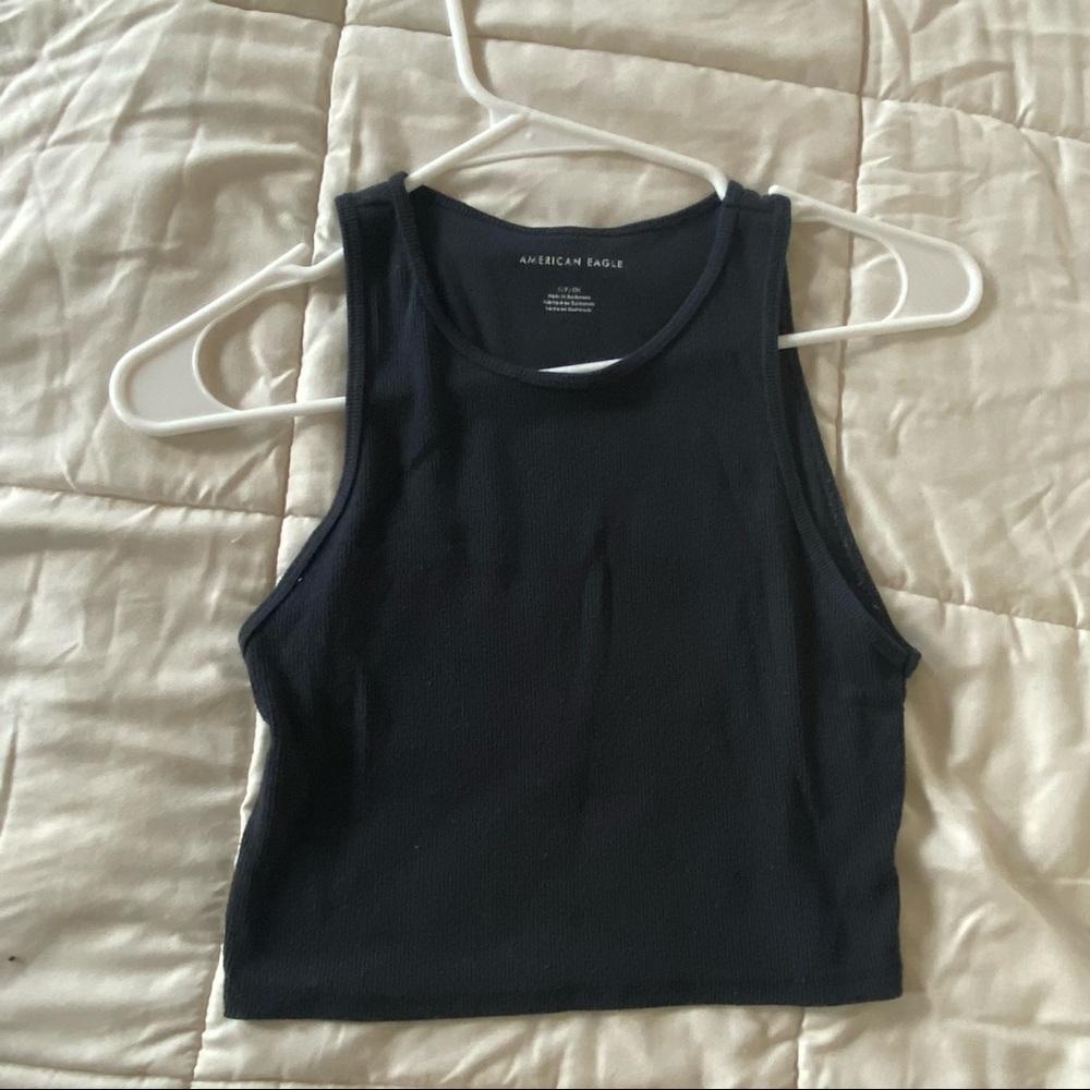 Black American eagle tank top